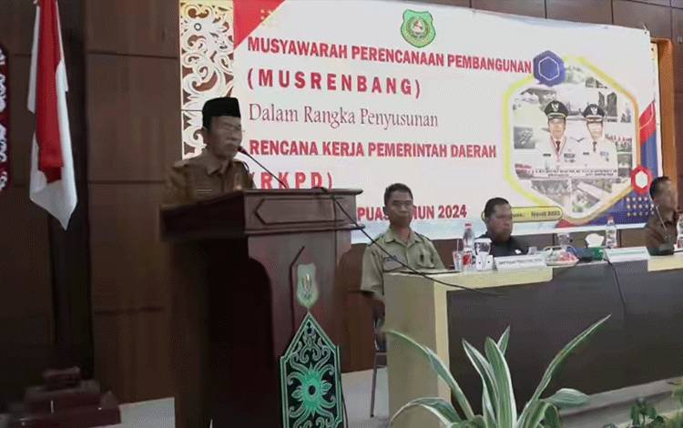 Wabup Kapuas Minta Perangkat Daerah Bersinergi Rancang RKPD 2024
