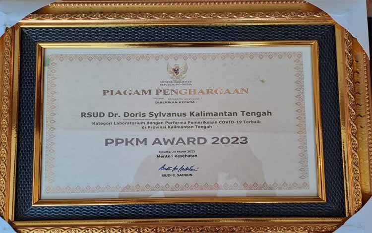 RSUD Doris Sylvanus Berhasil Raih PPKM Award 2023