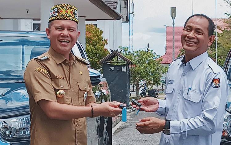KPU Gunung Mas Berterimakasih Terhadap Pemda Atas Hibah Kendaraan Operasional