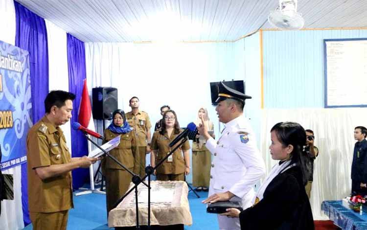 Bupati Barito Utara Lantik Pj Kepala Desa Pendreh