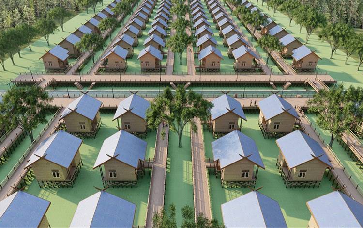 Begini Desain Hunian Baru Warga Rindang Banua Palangka Raya