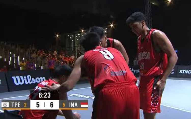 Indonesia Kalah 9-21 dari Taiwan di Gim Kedua FIBA 3x3 Asia Cup