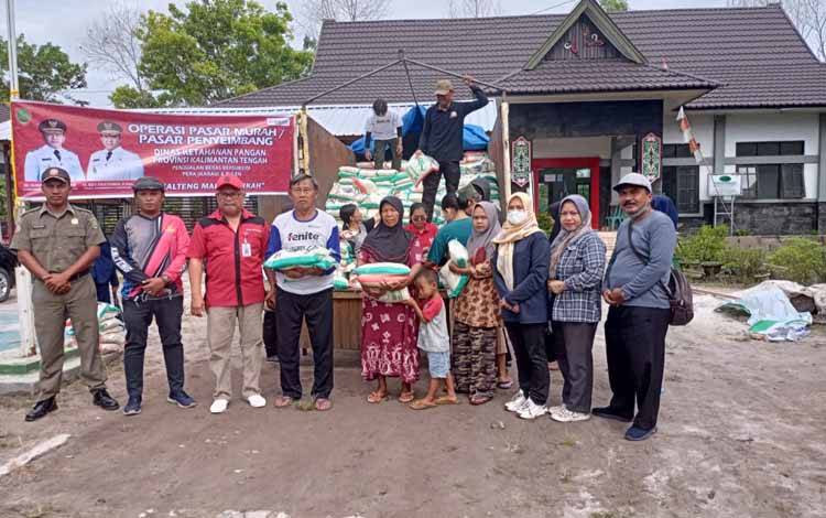 Kelurahan Kalampangan Kebagian 8 Ton Operasi Pasar Beras Murah