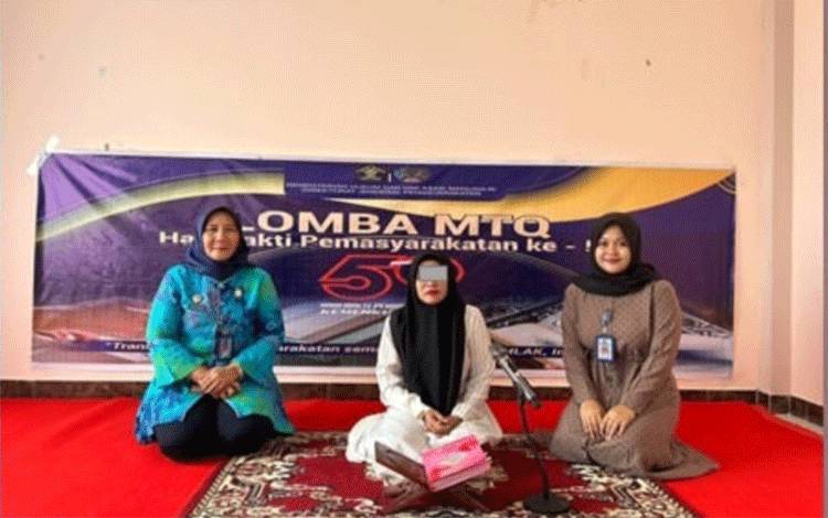 Napi Perempuan Lapas Kelas IIA Palangka Raya Ikuti MTQ Tingkat Nasional