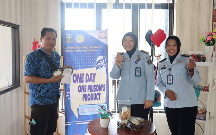 LPP Kelas IIA Palangka Raya Miliki Program One Day?One Prison Product