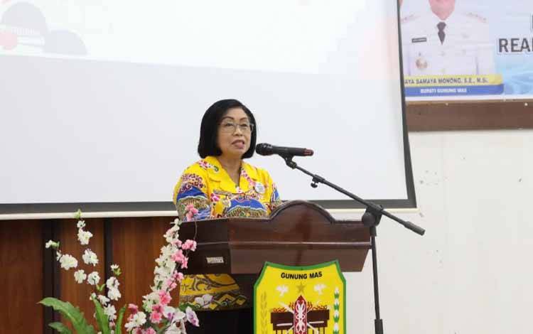 Wakil Bupati Gunung Mas Buka Rakordalev Realisasi APBD Triwulan I TA 2023