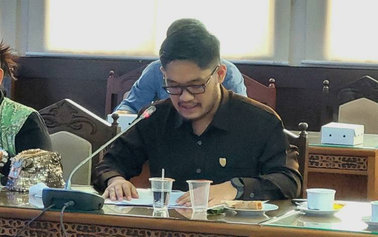 Anggota DPRD Kalteng, Bryan Iskandar. (FOTO: DONNY D)