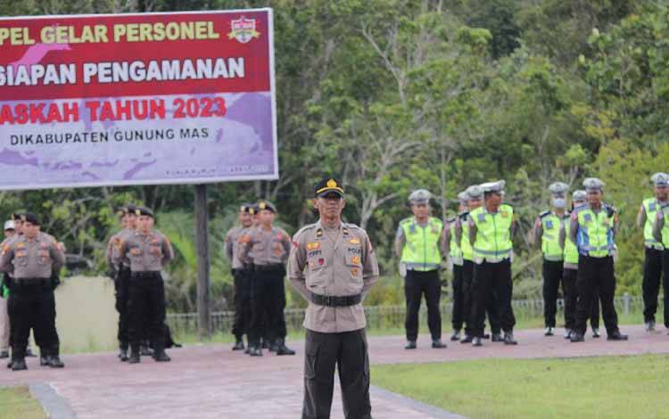 Ratusan Personel Polres Gunung Mas Lakukan Pengamanan Paskah