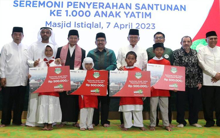 Wamenag Sebut Santuni Anak Yatim Sama Dengan Dukung Masjid Ramah Anak