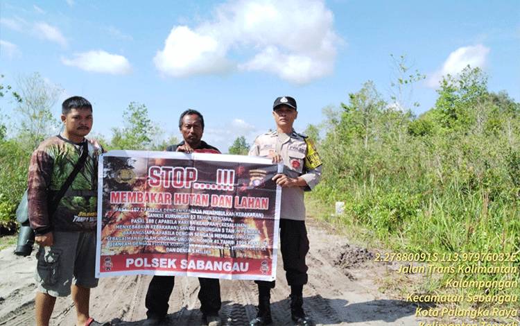 Polsek Sabangau Ajak Warga Mencegah Karhutla