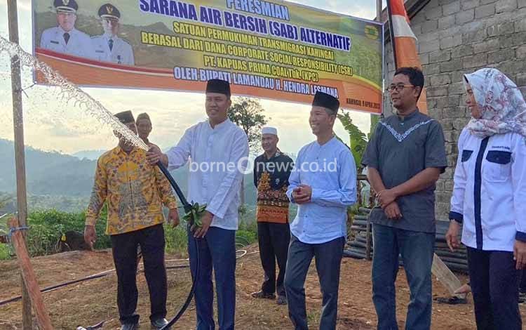 Diresmikan Bupati Lamandau, SAB Alternatif di SPT Kahingai Mulai Beroperasi