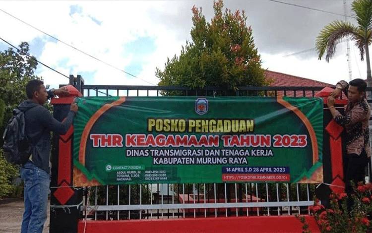 Distransnaker Murung Raya Buka Posko Pengaduan THR