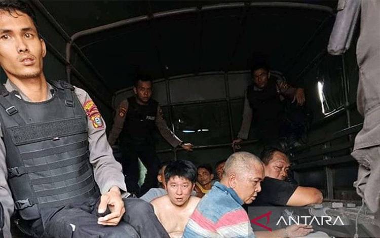 Polisi Gerebek Lapak Judi di Perbatasan