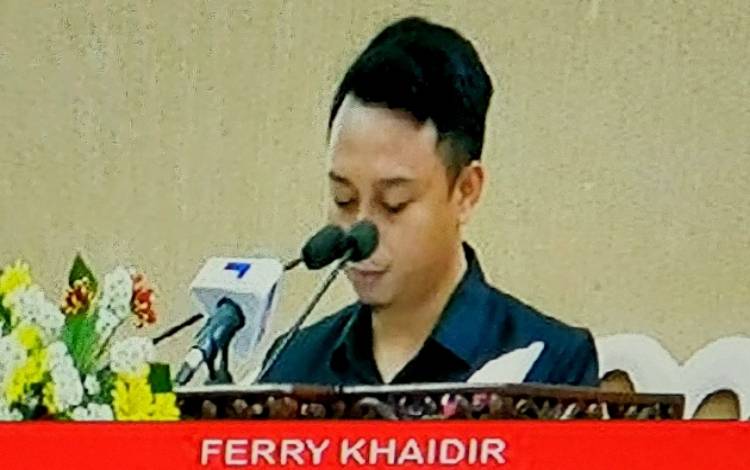 Anggota DPRD Kalteng, Ferry Khaidir. (FOTO: DONNY D)
