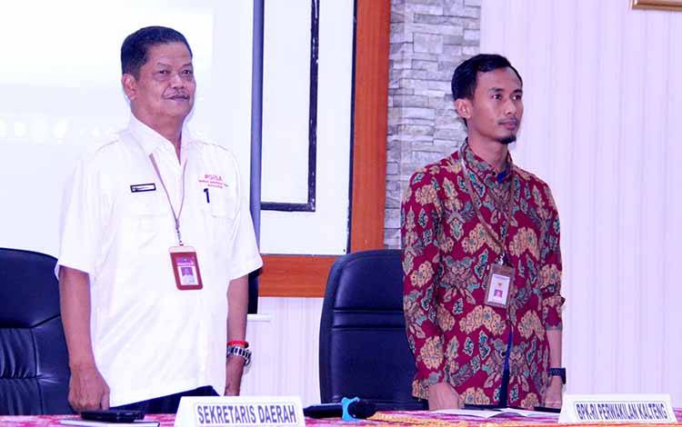 Sekda Seruyan Hadiri Kegiatan Exit Meeting BPK - RI