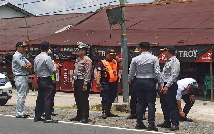 Satlantas Polresta Palangka Raya Survei Fasilitas Keselamatan di Jalur Mudik