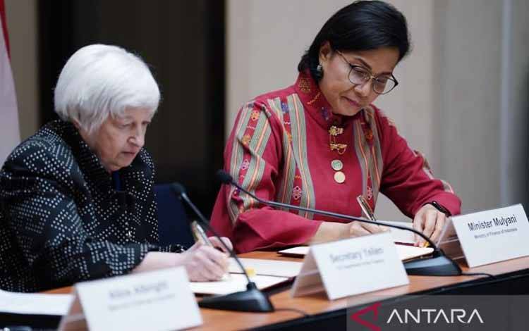 Sri Mulyani Teken Kesepakatan Hibah dari AS Senilai Rp9,5 Triliun