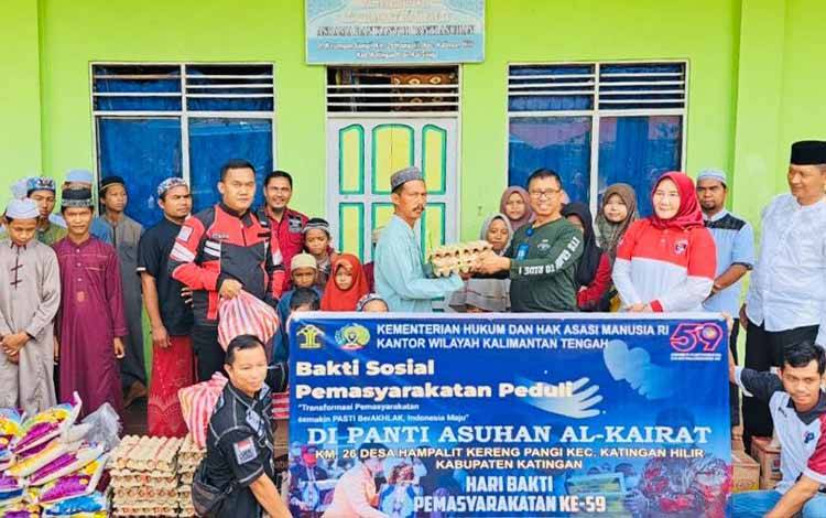 Rutan Palangka Raya Touring dan Bakti Sosial Sambut HBP Ke-59