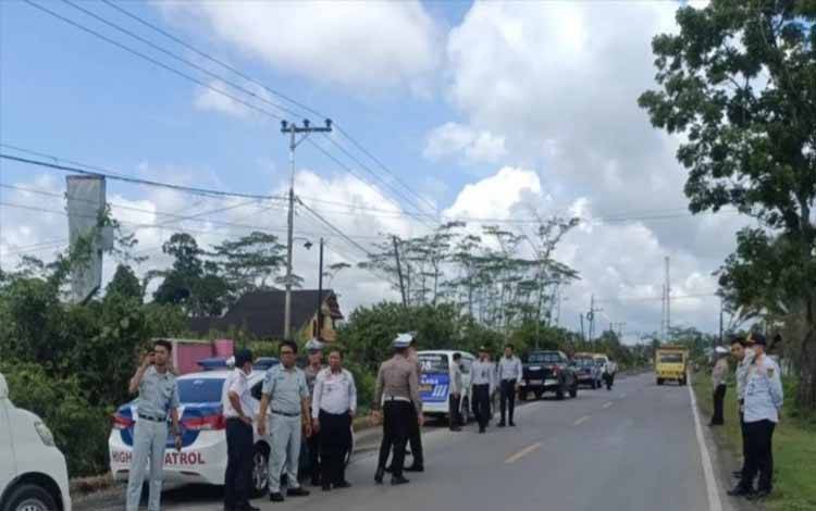 Satlantas Polres Kapuas Bersama Instansi Lakukan Survei Jalan Jelang Arus Mudik Lebaran 2023