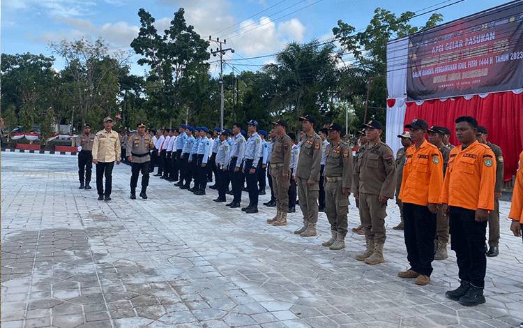 Polres Sukamara Apel Gelar Pasukan Operasi Ketupat Telabang 2023