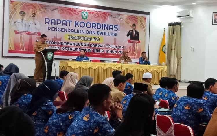 Bupati Kotim Kembali Soroti TPP Pegawai Jangan Terlambat