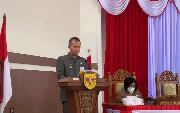 Bupati Gunung Mas Paparkan Realisasi Capaian Anggaran Pendapatan Daerah TA 2022