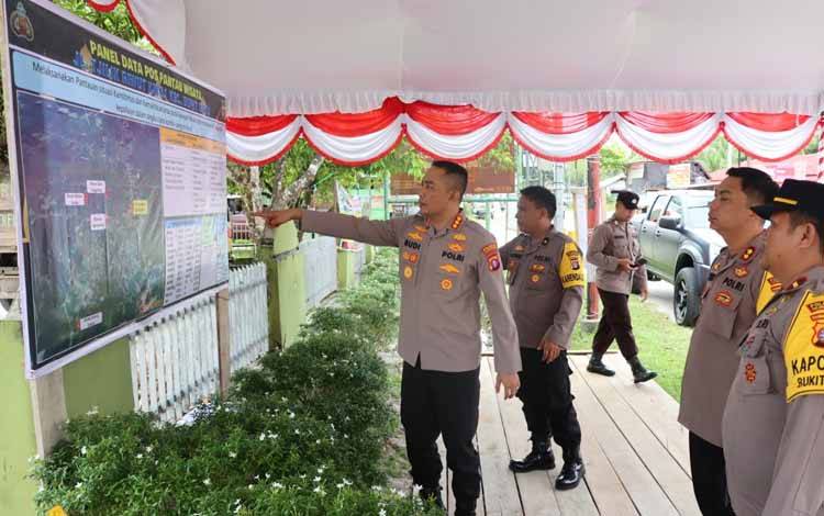 Kapolresta Palangka Raya Tinjau Pos Tjilik Riwut Km 38