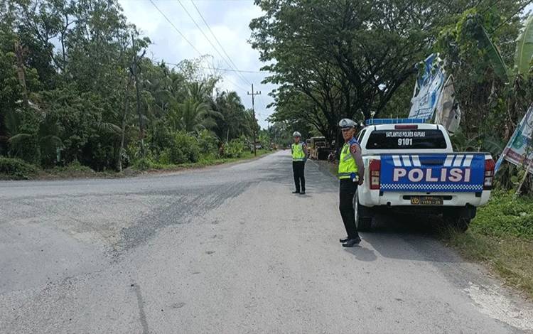 Satlantas Polres Kapuas Patroli Antisipasi Balapan Liar