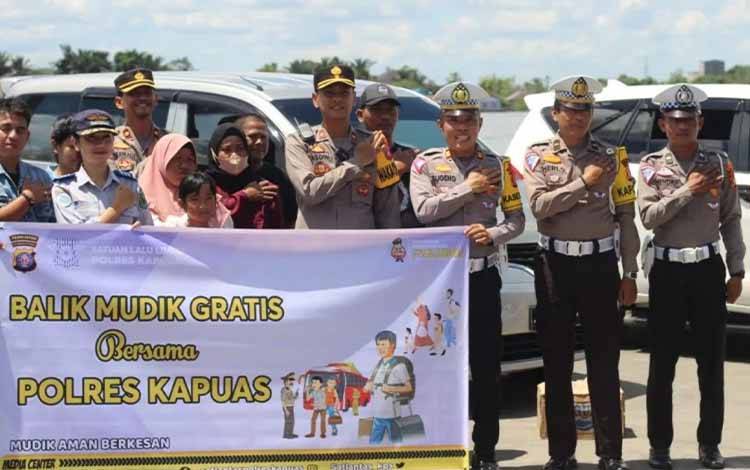 Polres Kapuas Beri Layanan Balik Mudik Gratis, Ini Tujuannya