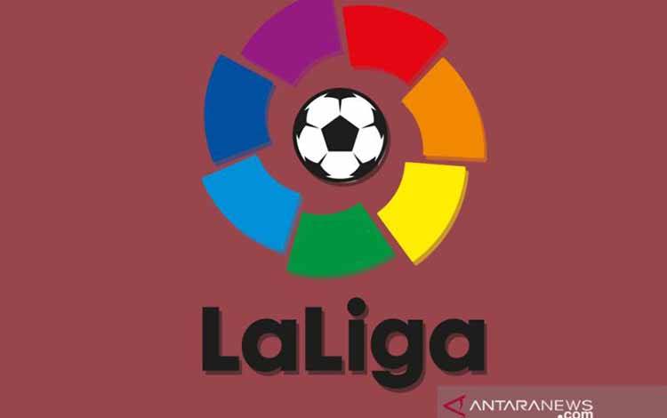Logo kompetisi La Liga Spanyol. (ANTARA/Gilang Galiartha)