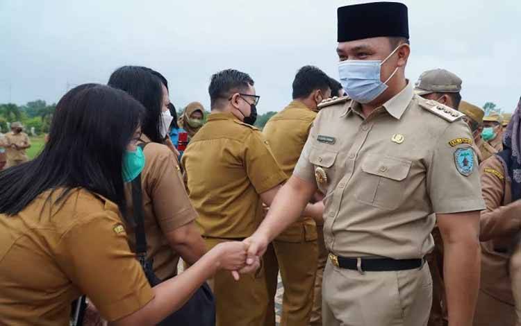 Bupati Lamandau Pimpin Apel dan Halalbihalal