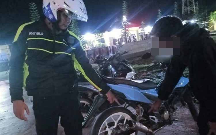 Polisi Amankan 7 Sepeda Motor Pakai Knalpot Brong, Disinyalir akan Lakukan Aksi Kebut-kebutan