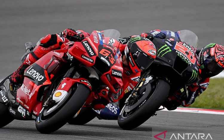 Bagnaia Juara MotoGP Spanyol Usai Balapan Sengit Melawan Binder