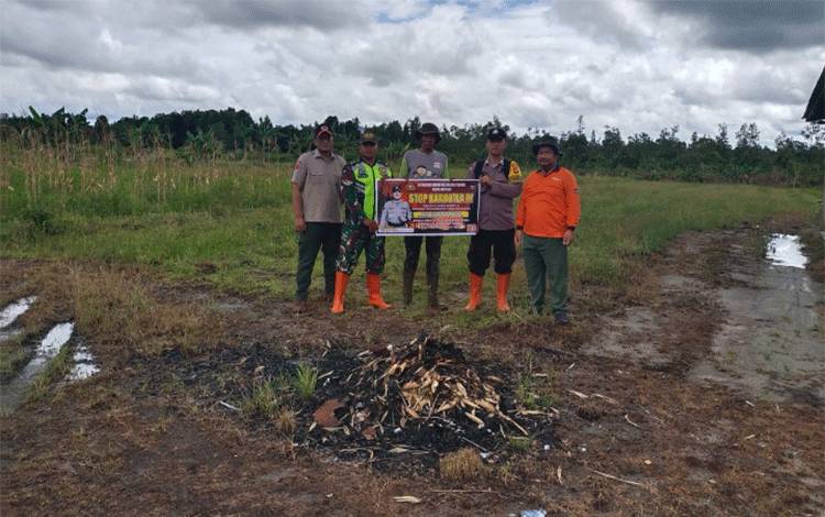 Polsek Katingan Hilir Imbau Masyarakat Tak Bakar Hutan dan Lahan
