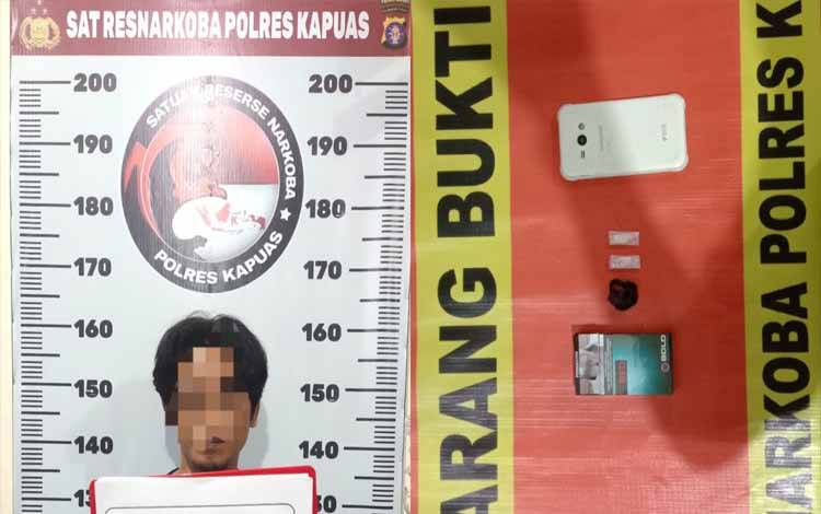 Kurir Sabu Ini Ditangkap Satresnarkoba Polres Kapuas