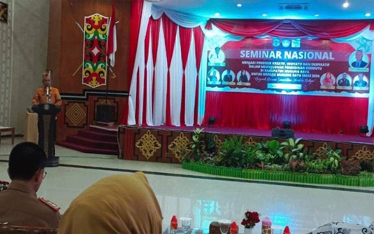 Disdikbud Murung Raya Gelar Seminar Nasional Menuju Mura Emas