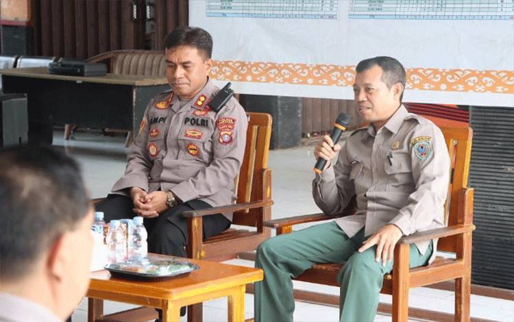 Kapolres Seruyan Jalin Koordinasi Bersama Jajaran BPBD