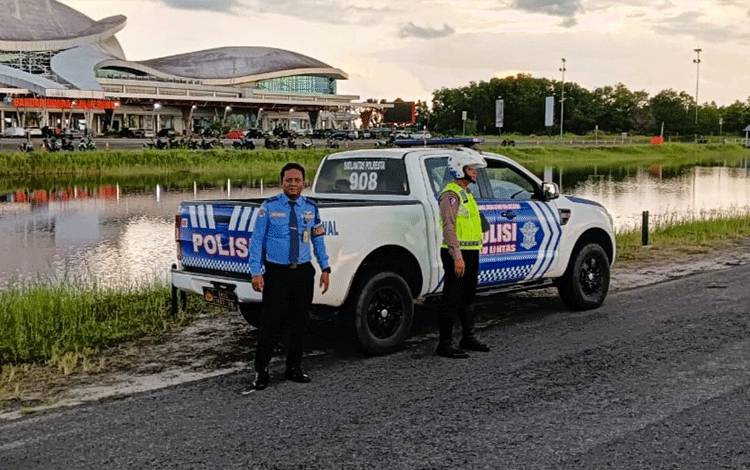 Antisipasi Balapan Liar, Satlantas Polresta Palangka Raya Bersama Avisec Berpatroli