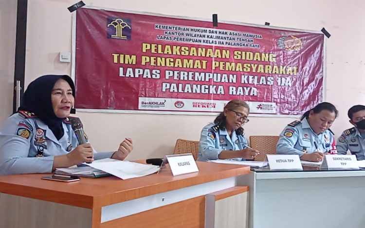 2 Warga Binaan Lapas Perempuan Palangka Raya Diusulkan Pembebasan Bersyarat
