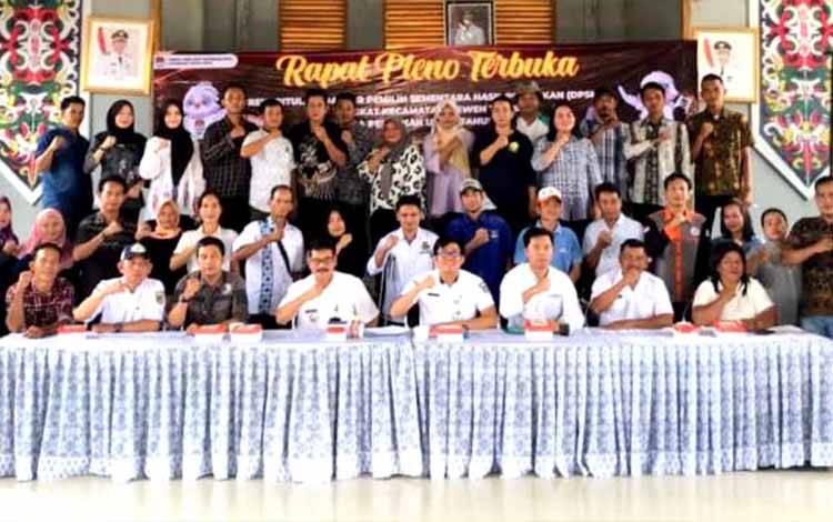 PPK Teweh Timur Gelar Pleno Terbuka Rekapitulasi DPSHP pada Pemilu 2024