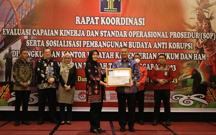 Lapas Perempuan Palangka Raya Terima Penghargaan Tata Kelola BMN Terbaik