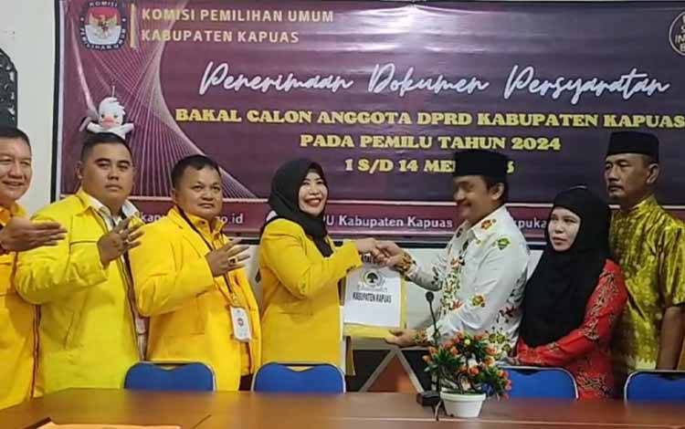 DPD Partai Golkar Kapuas Resmi Daftarkan Bacaleg ke KPU?