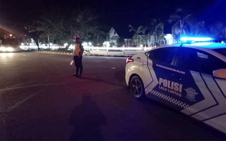Antisipasi Bali, Satlantas Polresta Palangka Raya Adakan Blue Light Patrol