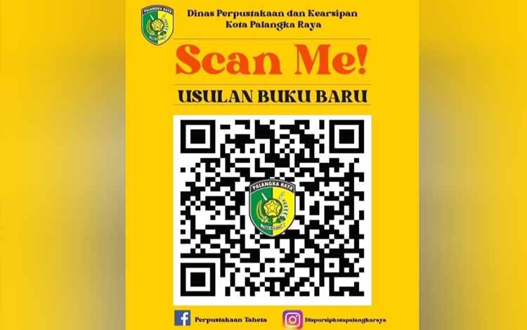 Barcode Usulan Buku Baru (FOTO : Dispursip Kota Palangka Raya)