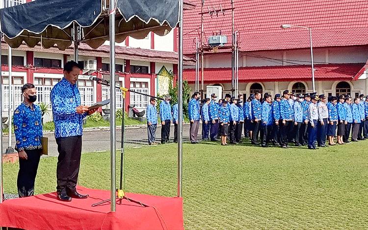 Wakil Bupati Barito Timur Jadi Pembina Apel Kesadaran Nasional