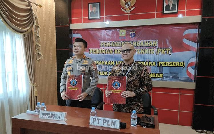 PLN Jalin MoU dengan Ditpamobvit Polda Kalteng