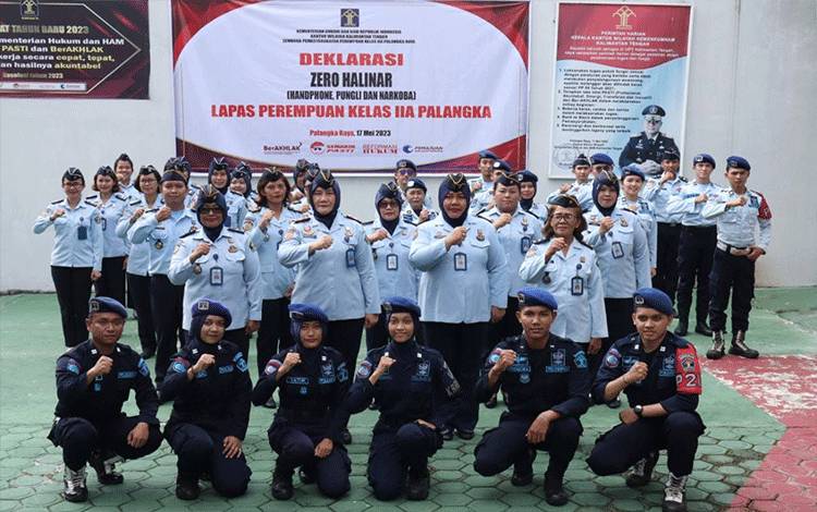 Lapas Perempuan Palangka Raya Deklarasi Zero Halinar