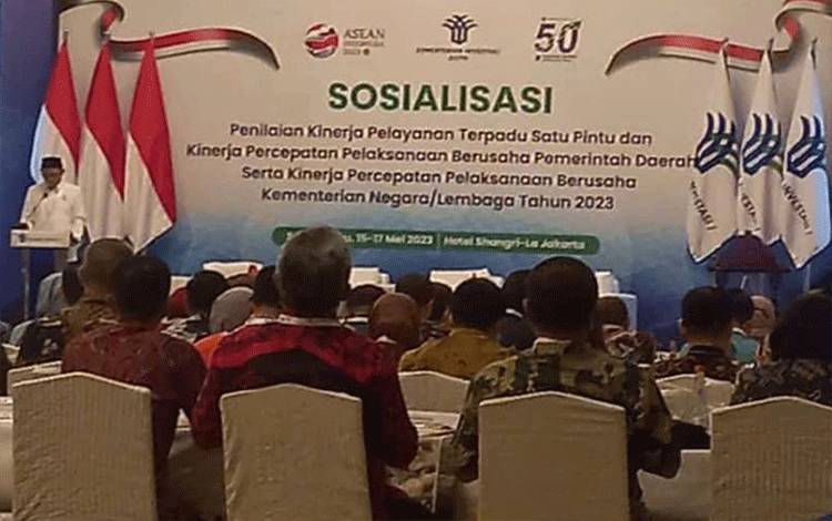 DPMPTSP Seruyan Ikuti Sosialisasi dan Workshop Penilaian Kinerja