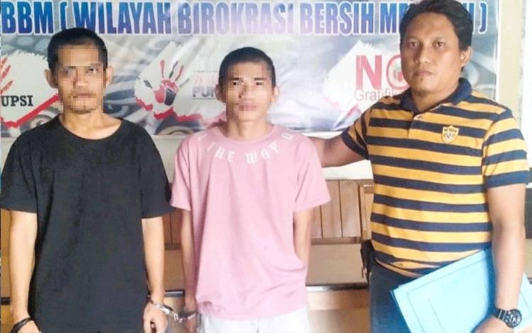 Polsek Pahandut Limpahkan Dua Tersangka Kasus Penggelapan Uang dan Kendaraan ke Jaksa