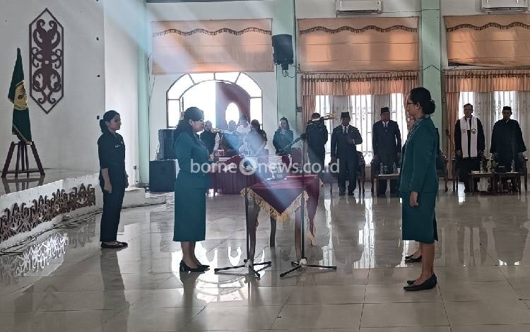 Dua Ketua TP PKK Kecamatan di Gunung Mas Dilantik